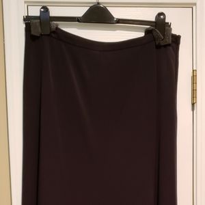 Eddie Bauer black A line full skirt sz 14